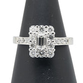 ノーブランド Pt900 プラチナ ダイヤモンド0.76ct ダイヤモンド0.301ct リング 指輪 レディース no brand 15号 【中古】